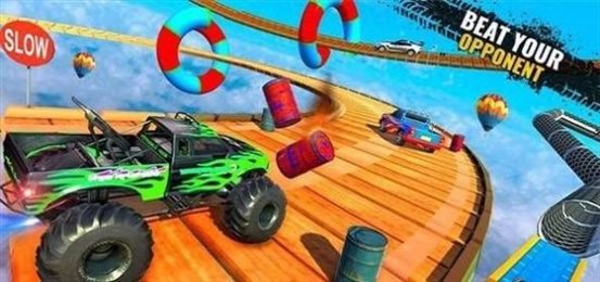 疯狂跑车斜坡(Car Stunts Mega Ramp Car)
