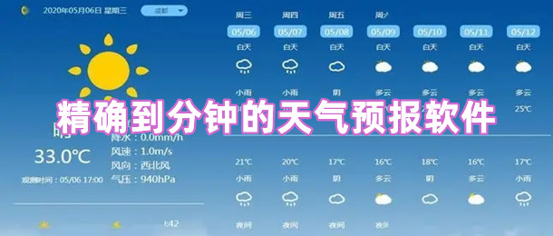 精确到分钟的天气预报软件