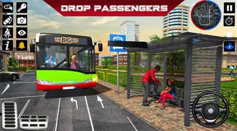 巴士现代模拟教练游戏(Bus simulator Coach bus game)