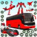 绿色变形机器人大冒险(Army Bus Robot Game)