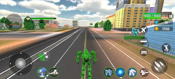 绿色变形机器人大冒险(Army Bus Robot Game)