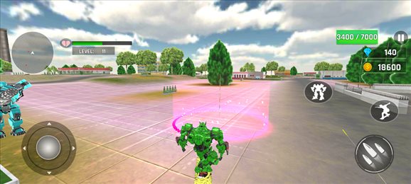 绿色变形机器人大冒险(Army Bus Robot Game)