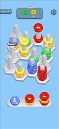 螺栓排序难题(Bolt Sort Puzzle)