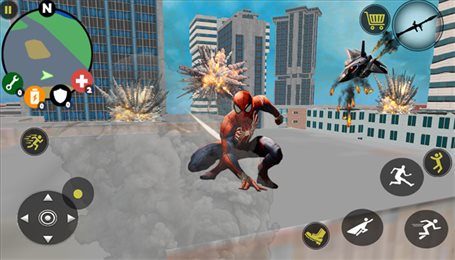 蜘蛛侠英雄钢铁飞城(Spider Rope Hero Iron Flying City)