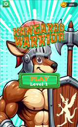Kangaroo Warrior Puzzle Game