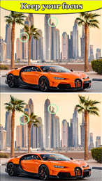 找到图案车辆不同游戏(Bucatti Chiron Find Difference)